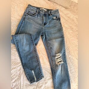 HIDDEN Blue Distressed Women Jeans